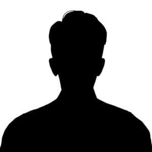 男性バストショットシルエット